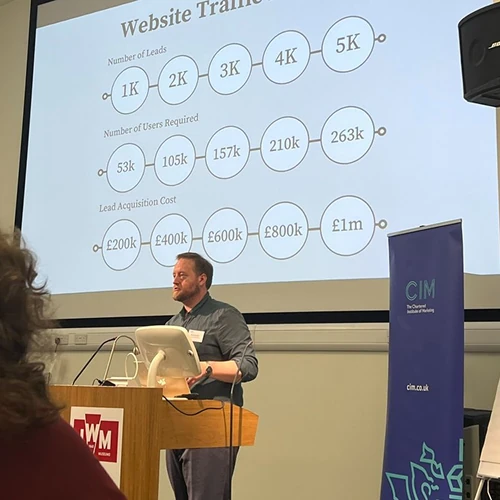 Speaking at the CIM digital marketing conference