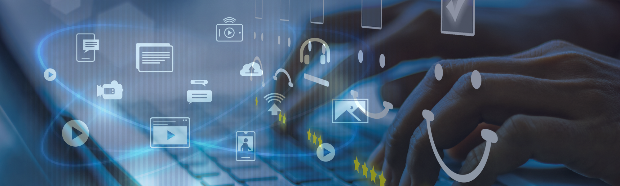 A data flow mapped to marketing and user entry